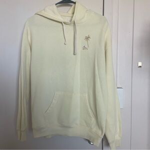 Billabong Yellow Hoodie with Palm Tree Design